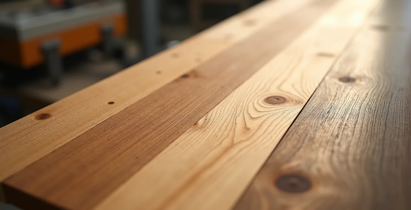 Échantillons d'essences de bois québécoises pour planchers écologiques